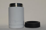 12oz Stainless Bottle/Can Koozie - WHITE