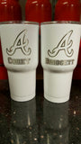 30 oz Stainless Steel Tumbler - WHITE