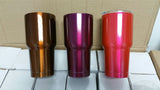 Custom 30oz Stainless Steel Tumbler POWDER COATED - TEXTURED BLACK